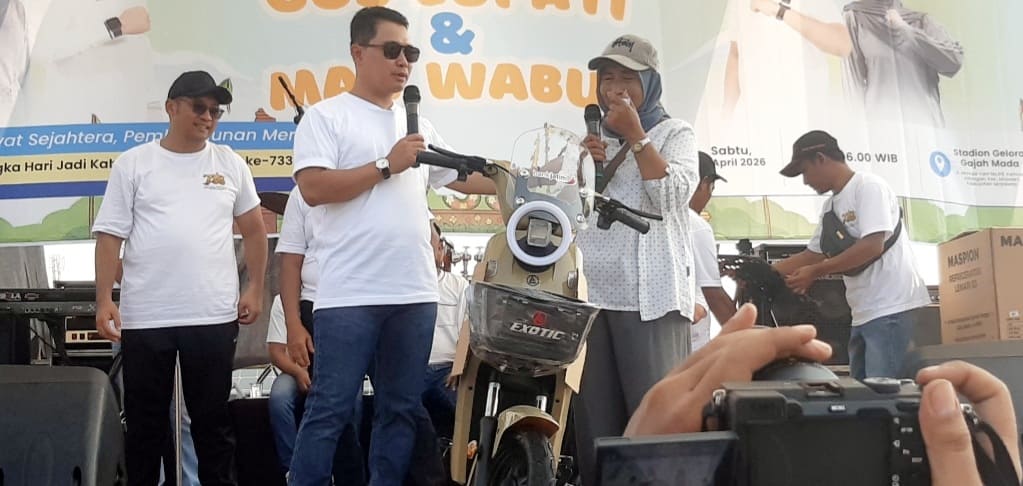 Gus Barra Buka Senam Bersama, Awali Peringatan Hari Jadi Mojokerto KE-733