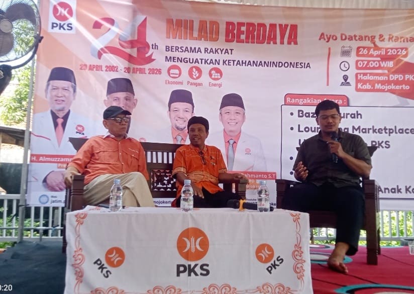 Ribuan Kader dan Simpatisan (PKS) Kabupaten Mojokerto Hadiri Milad