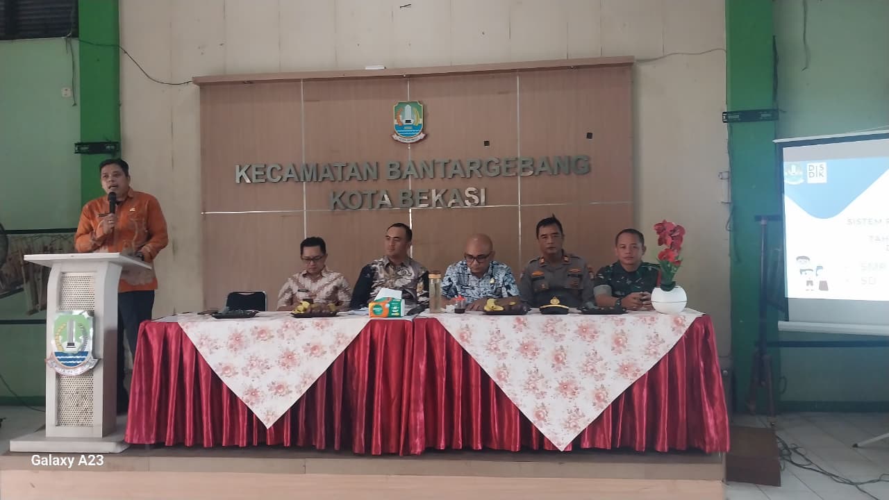 UNDANGAN SPMB DARI DINAS PENDIDIKAN KOTA BEKASI DI KECAMATAN BANTARGEBANG KOTA BEKASI