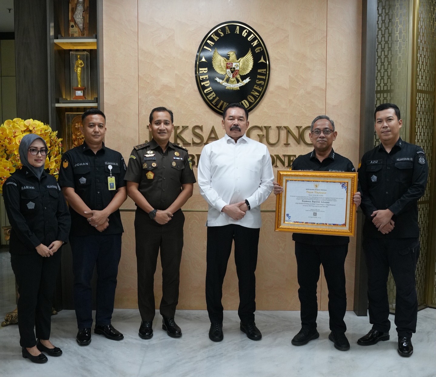 Kejaksaan RI Berhasil Raih Penghargaan ANRI Berkat Tata Kelola Kearsipan Kategori Sangat Memuaskan.