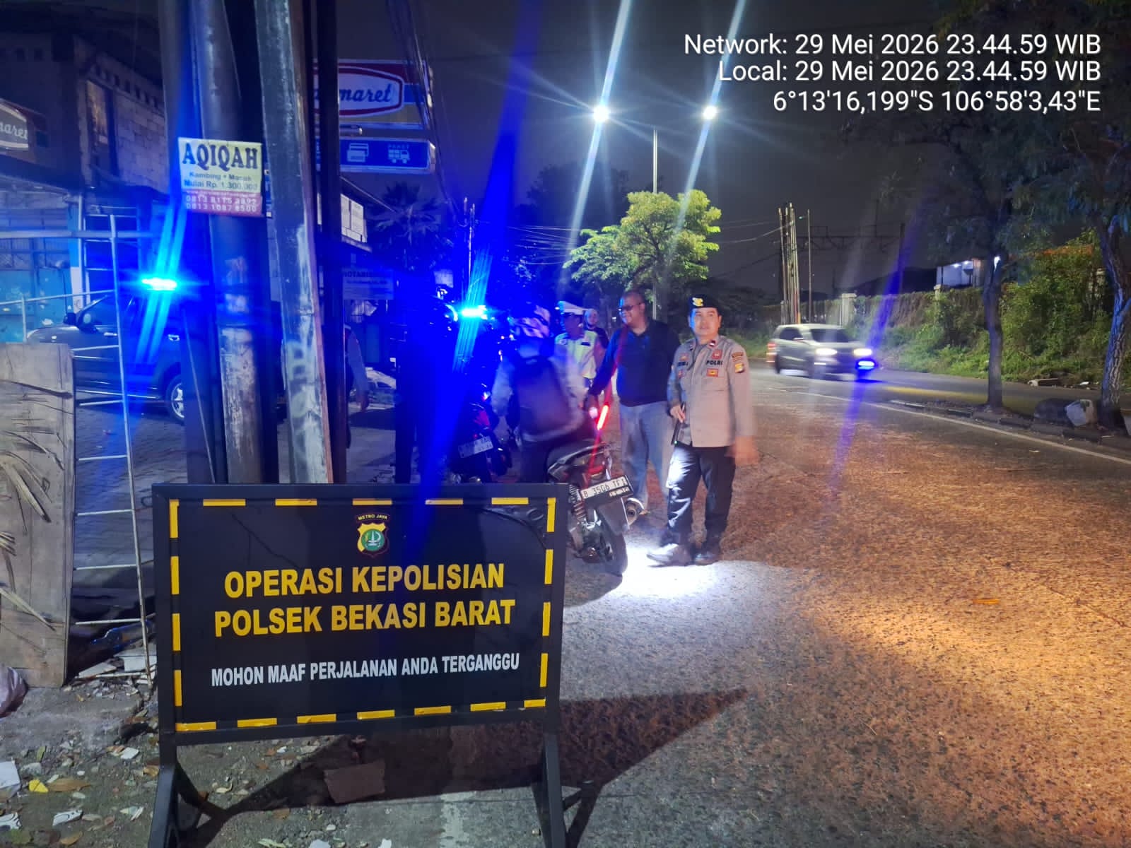 Patroli KRYD Dan Razia Stasioner, Polsek Bekasi Barat Antisipasi Kejahatan Jalanan Dan Tawuran