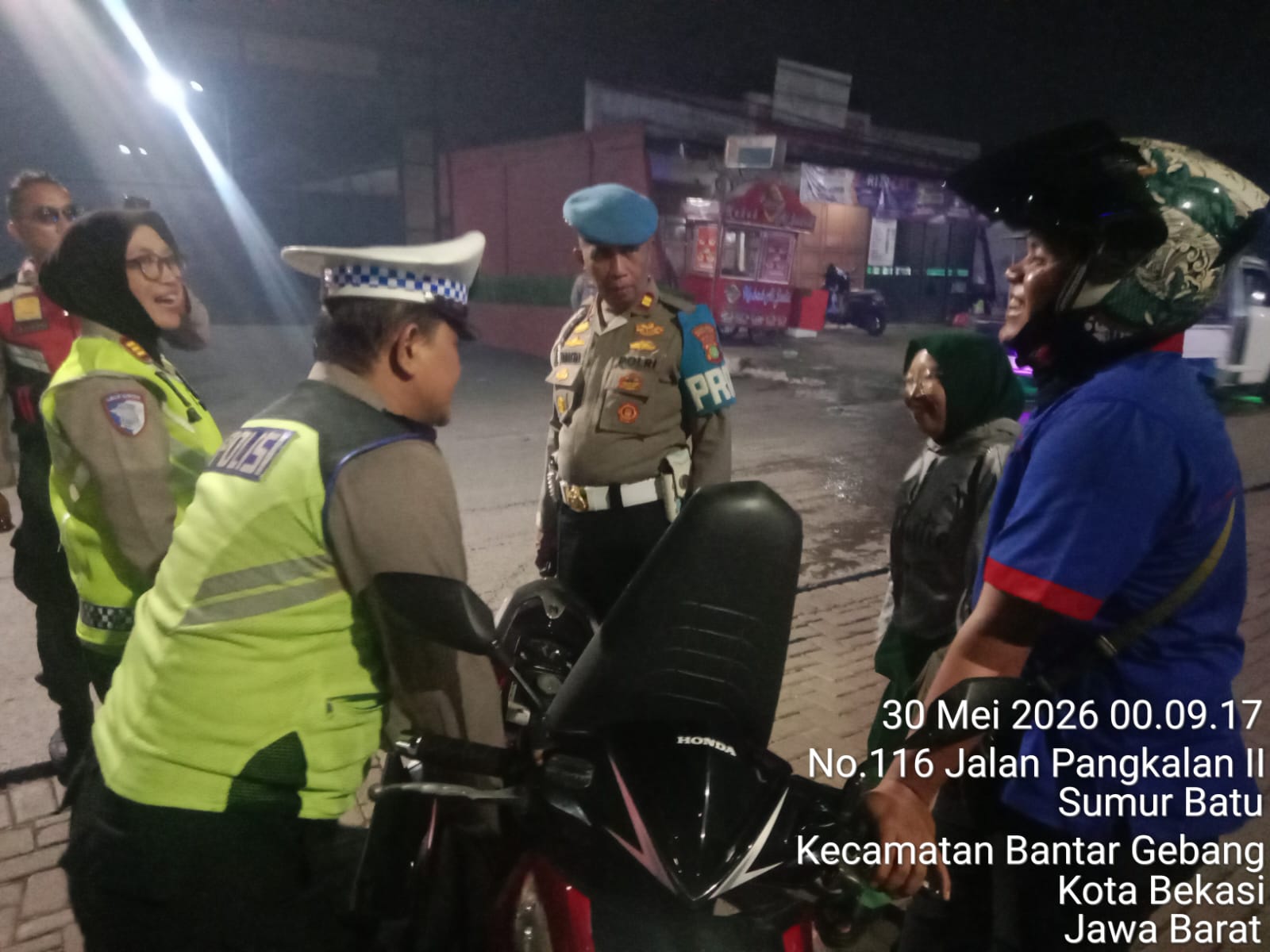 POLSEK BANTAR GEBANG GELAR OKJ, OPS JAYA 21 DAN PATROLI SKALA SEDANG UNTUK CEGAH TAWURAN, GENK MOTOR DAN KEJAHATAN JALANAN