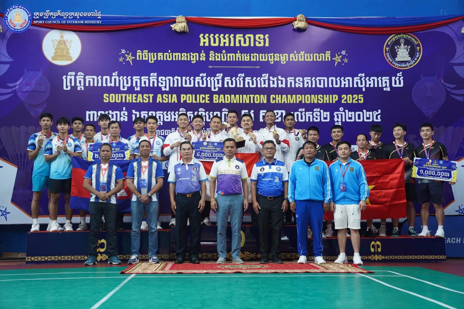Tim Bulutangkis Polri Raih 4 Medali Emas Dan 2 Perak SEA Police Badminton Championship 2026 di Kamboja