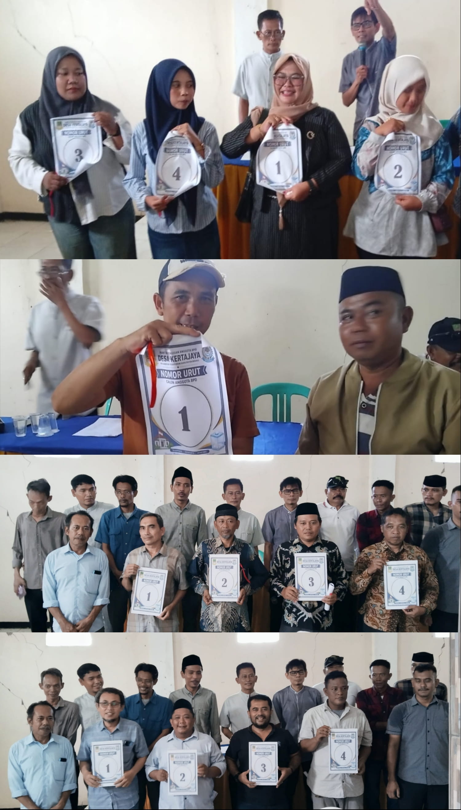 Resmi Hari Ini Panitia BPD Desa Kertajaya Gelar Pengambilan Nomor Urut Calon Pengisian BPD 2026–2034