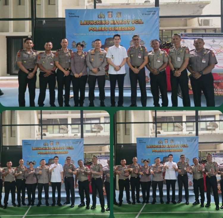 Sespimma POLRI Angkatan 75 Pokjar V Gelar Bakti Sosial Bagikan Sembako Dan Santunan Anak Yatim Di Polres Sumedang