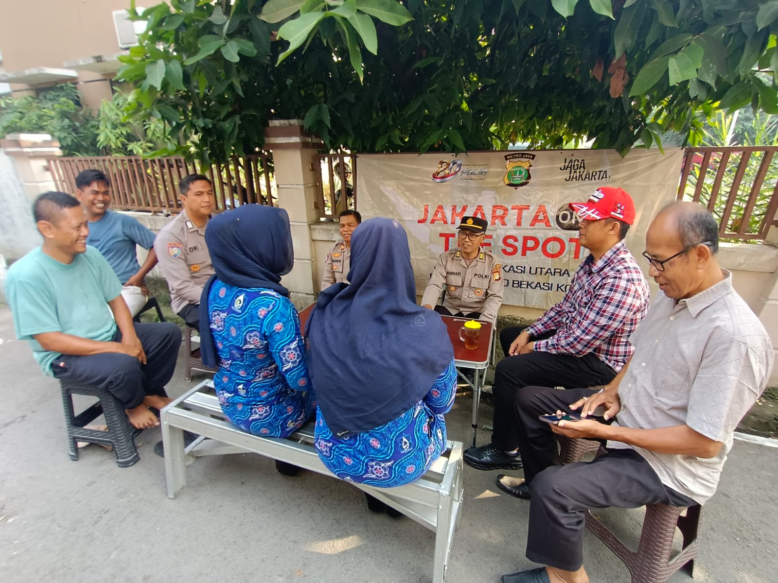Wakapolsek Bekasi Utara Laksanakan Jaga Jakarta On The Spot di Kelurahan Perwira