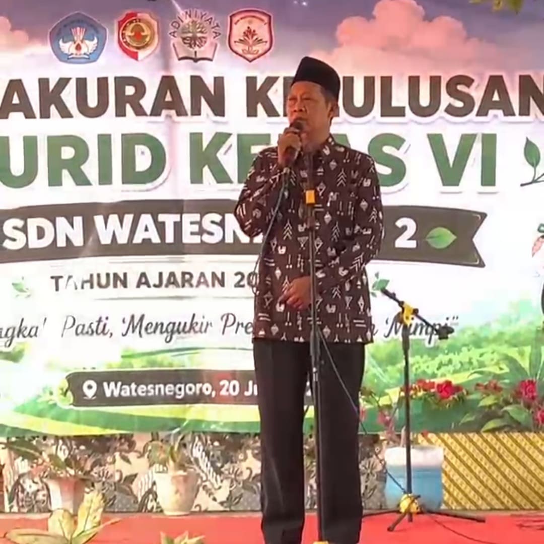 SDN Watesnegoro 2 Ngoro Gelar Tasyakuran Kelulusan, Perdana Undang Seluruh Wali Murid dan Tokoh Masyarakat