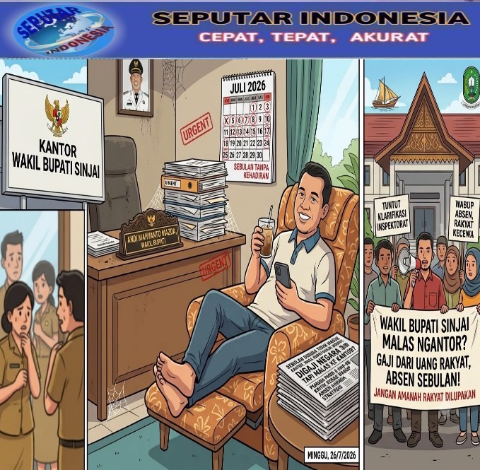 Sudah Sebulan Diduga Tidak Masuk Kantor, Wakil Bupati Sinjai Andi Mahyanto Disorot: Digaji Negara Tapi Malas ke Kantor.!