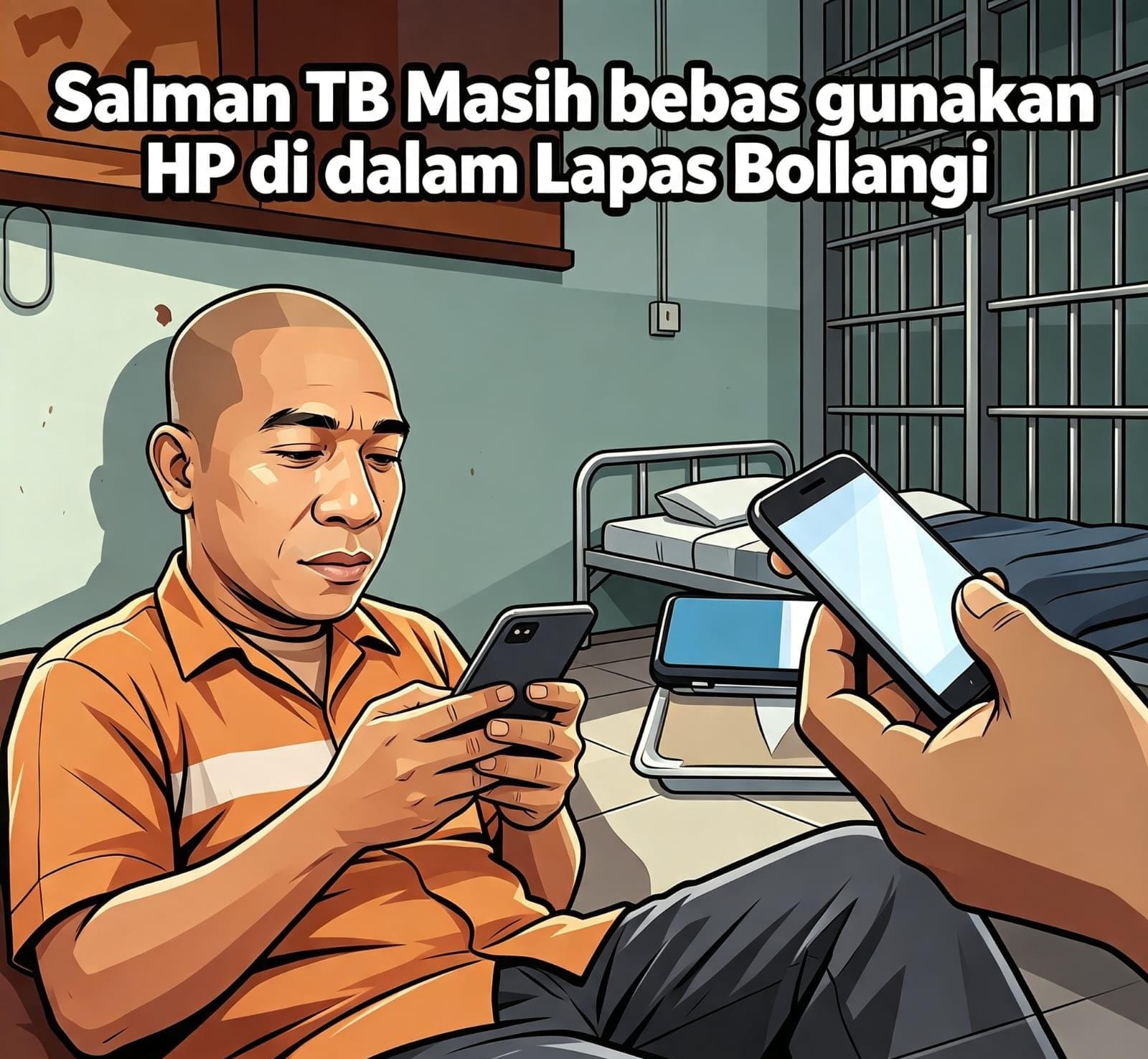 Walau Diketahui Mengendalikan Sabu Dari Dalam Lapas Bollangi, Salman TB Tidak Diberi Sanksi Dan Masih Bebas Gunakan HP