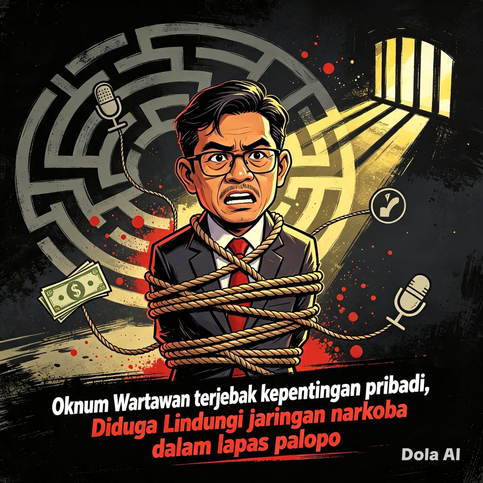 Oknum Wartawan Terjebak Kepentingan Pribadi, Dugaan Lindungi Jaringan Narkoba  Dikendalikan Dalam Lapas Palopo