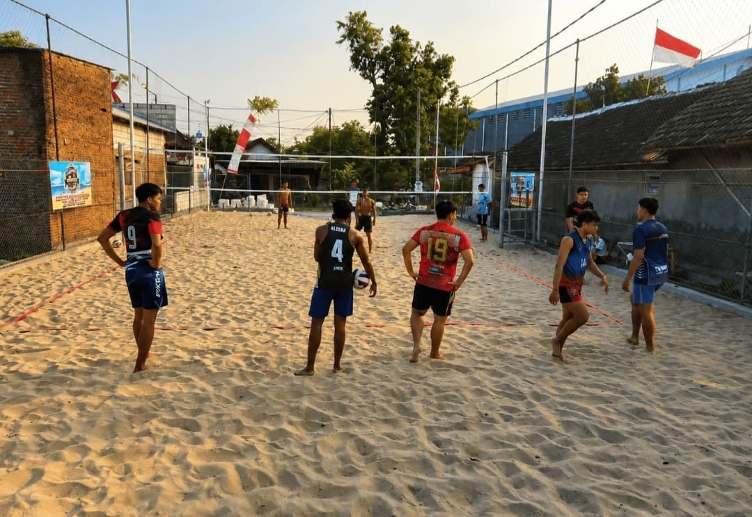 Lapangan Bola Voli Pantai SATRIA PATIN Milik Klub Satria Siap Digunakan untuk Kejuaraan dan Latihan Rutin